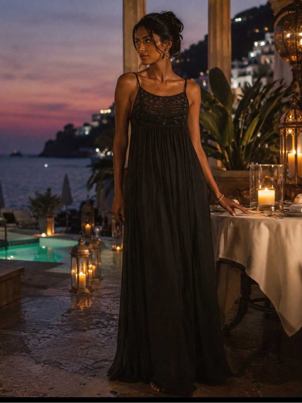 Star Mela boho maxi slouchy Dress